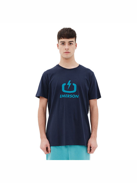 Emerson Herren T-Shirt Kurzarm Marineblau