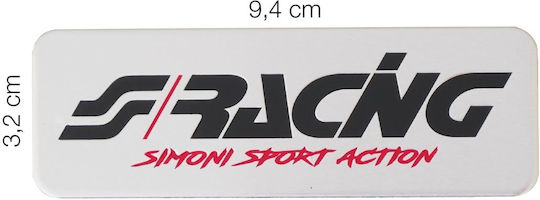 Simoni Racing Αυτοκόλλητο Αυτοκινήτου Αλουμινίου 9.4 x 3.2cm