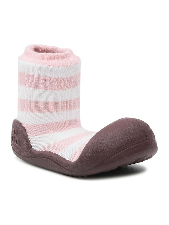 Attipas Kids' Long Slipper Socks Pink