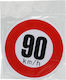 Car Stickers Speed Limit 90 km/h 1pcs