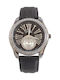 Women's Watch with Black Leather Strap