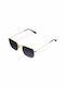 Meller Emin Sunglasses with Gold Carbon Metal Frame and Black Polarized Lens EMI-GOLDCAR