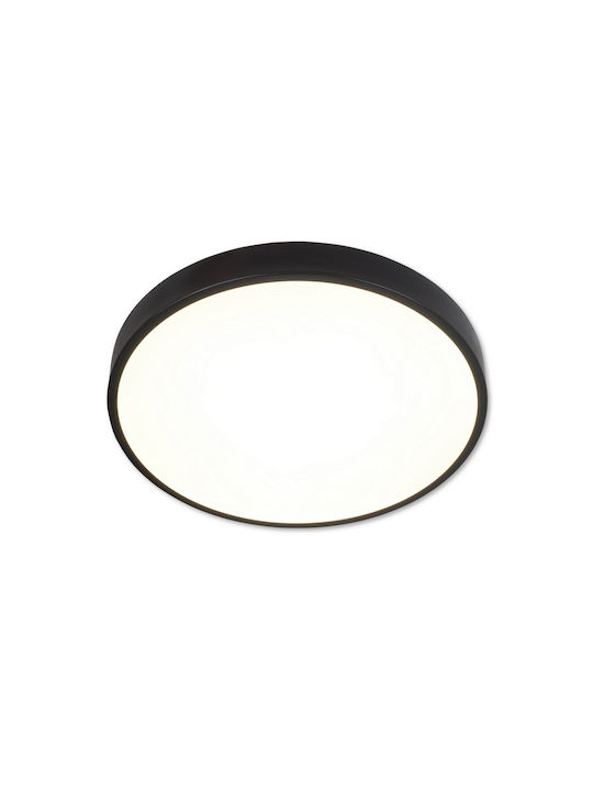 Top Light Modern Plastic Ceiling Mount Light with Integrated LED in Black color 40pcs