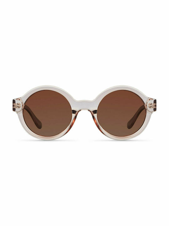 Meller Bashira Sunglasses with Salt Kakao Plastic Frame and Brown Polarized Lens BAS-SALTKAKAO