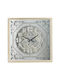 Artekko Antique Wall Clock Metallic White 60x60cm
