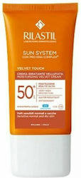 Rilastil System Velvet Cream Sunscreen Cream Face SPF50 50ml