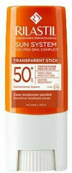 Rilastil System Transparent Αντηλιακό Stick για το Σώμα SPF50 8.5ml