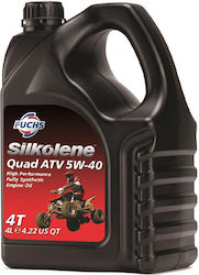 Fuchs Silkolene Quad ATV 4T Synthetic Motorcycle Oil for Four-Stroke Engines 5W-40 4lt