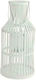 Atmosphera Floortop Wooden Lantern White 23x23x45cm