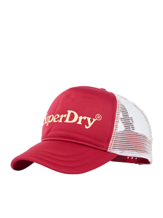 Superdry Ανδρικό Jockey με Δίχτυ Κόκκινο