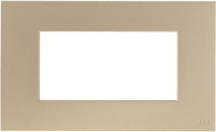 Abb Zenit Switch Frame Horizontal Installation in Gold Color 702850