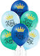 Set of 6 Balloons Latex Multicolour 30cm