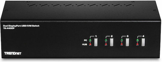 Trendnet 4-Port Dual Monitor DisplayPort KVM Switch