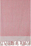 Kentia Zelda Beach Pareo with Fringes Pink 160x80cm