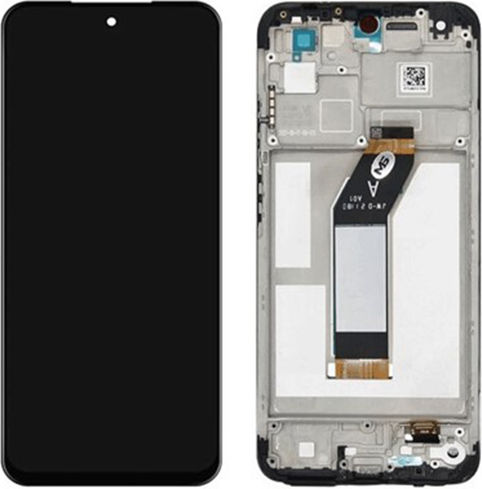 O ecran cu Mecanism Tactil și Cadru pentru Redmi 10 (Negru)