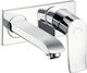 Hansgrohe Metris Σετ Μίκτης & Στόμιο Εντοιχισμού για Νιπτήρα 1 Εξόδου Ασημί