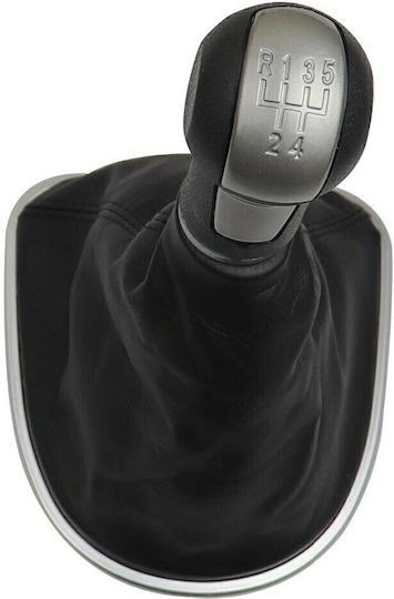 Carman Πόμολο 5 Ταχυτήτων με Φούσκα για Seat Altea 2004-2012 / Leon II / Toledo III 2004-2011 Μαύρο