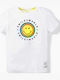 Kinder-T-Shirt Weiß Smiley World