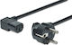 Digitus Schuko - IEC C13 Cable 1.8m Μαύρο AK-440102-018-S