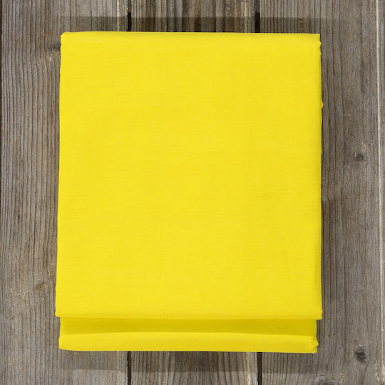 Nima Bettlaken Super-Doppel mit Gummiband 160x200+32cm. Unicolors Yellow