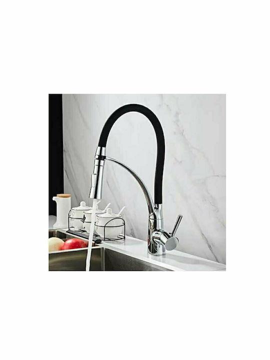 Poly-116 U-Shaped Kitchen Faucet Counter Silver