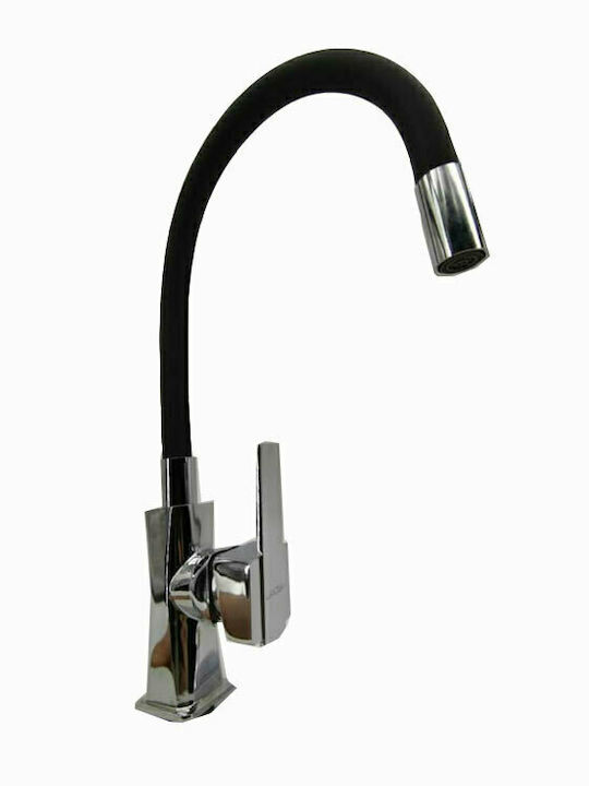 Poly-72 Kitchen Faucet Counter Silver