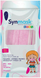 Syndesmos SynMask Kids Schutzmaske Typ IIR Chirurgisch Rosa 5x2 Stück