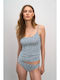 Women's T-Shirt with Spaghetti Strap Light Blue