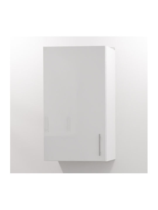 Glamour Wall Cabinet Glamour White High Gloss L40xW72xH30cm