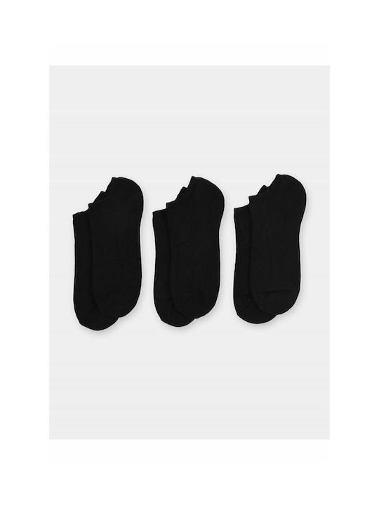 Join Women's Solid Color Socks Black 3Pack
