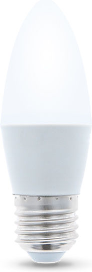 Forever Light LED-Lampe 6W für Fassung E27 und Form C37 Warmes Weiß 480lm