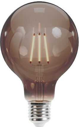 Forever Light Λάμπα LED 4W για Ντουί E27 και Σχήμα G95 Θερμό Λευκό 400lm