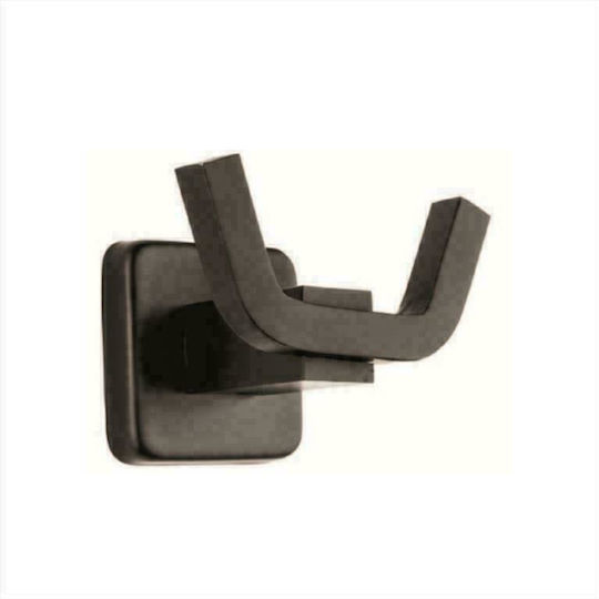 Venezia River 2181302 Double Wall-Mounted Bathroom Hook Black