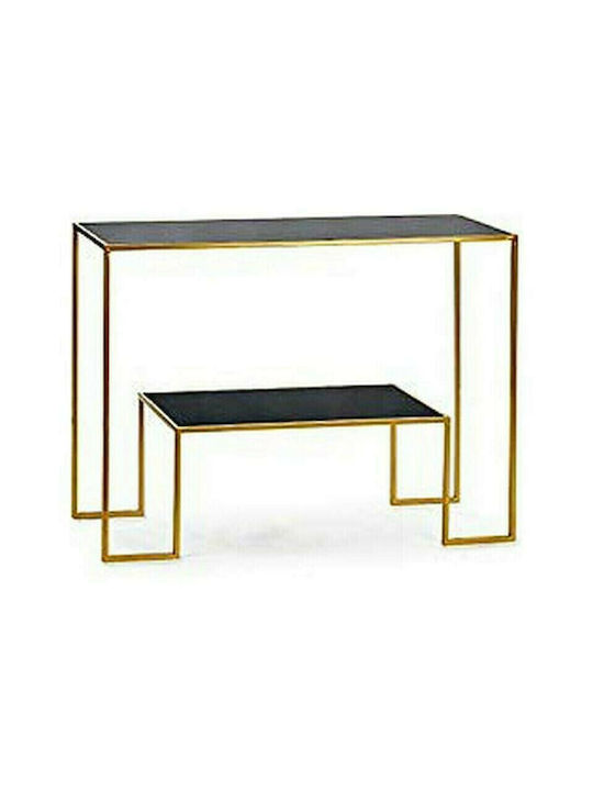 Metal Console Table Μαύρη L112xW33xH77cm