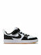 Court Kids Sneakers with Hoop & Loop Closure White