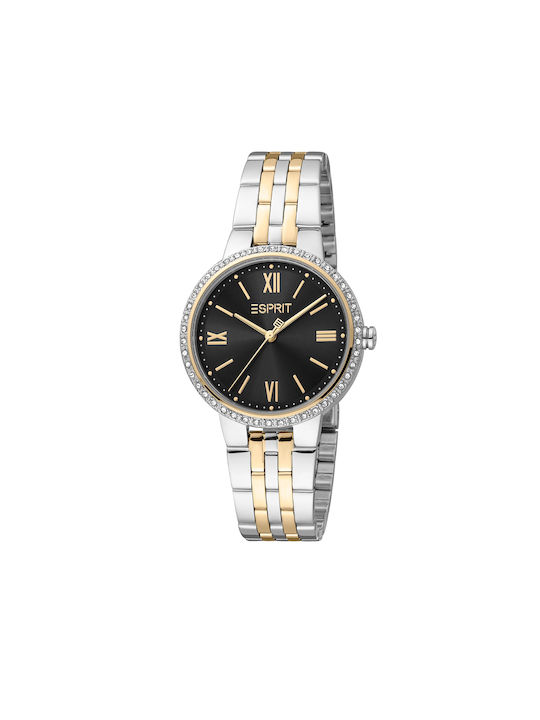 Esprit Watch with Metal Bracelet Silver / Gold