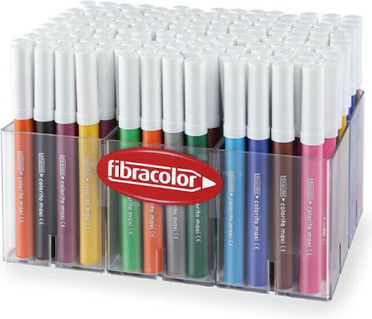 Fibracolor Colorito Maxi Zeichenmarker 6mm Dicke Set 144Stück