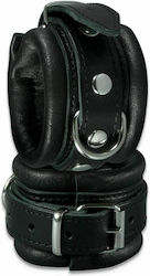 XX-Ddreamstoys Χειροπέδες Leather Handcuffs Black 2τμχ