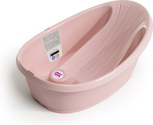 OK Baby Μπανιέρα Μωρού Onda 1 με Θερμόμετρο Pink