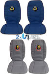 Carner Car Seat Cushion Set 2pcs DC Comics Batman Urban Legend Blue / Gray Double-sided