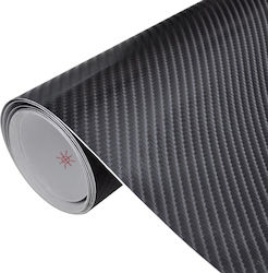 vidaXL Αυτοκόλλητη Μεμβράνη Αυτοκινήτου 100 x 150cm σε Μαύρο Χρώμα
