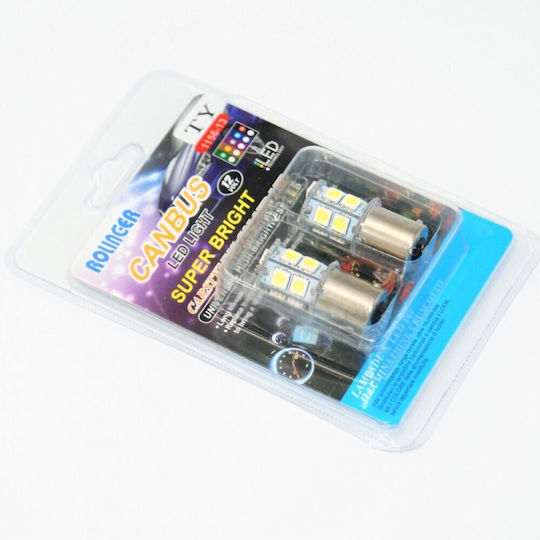 Lamps Car P21W-BA15S-1156 Canbus LED 12V 2pcs