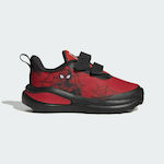 Adidas Αθλητικά Παιδικά Παπούτσια Running Fortarun με Σκρατς Κόκκινα