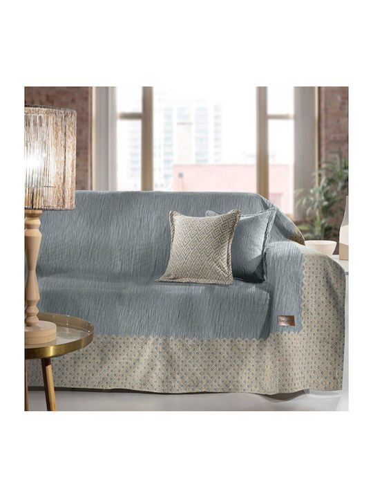 Guy Laroche Zircon Zweisitzer-Sofa Überwurf Chenille 180x250cm Gold Herstellerfarbe