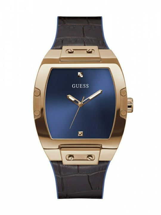 Guess Women's Watch with Brown Leather Strap