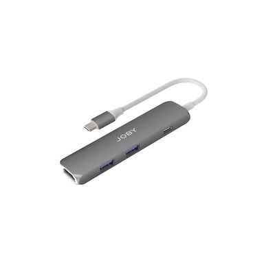 Joby JB01821-BWW USB-C Docking Station με HDMI 4K PD Γκρι