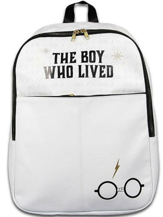 Graffiti Harry Potter The Boy Who Lived School Bag Backpack Elementary, Elementary in White color