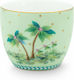 PiP Studio Porcelain Egg Cup Jolie Dots Green