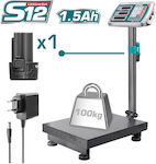 Total Electronic with Column with Maximum Weight Capacity of 100kg and Division 20gr