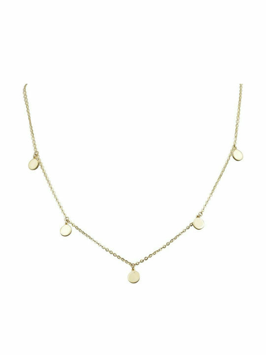 E-kosmimaroloi Necklace Made of 9K Gold